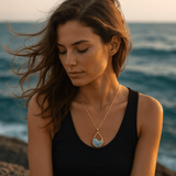 Joana - Colar Oceano Dourado