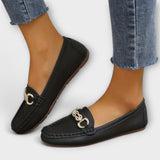 Cristina - Mocassim com detalhe Dourado