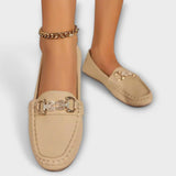 Cristina - Mocassim com detalhe Dourado