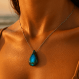 Matilde - Colar com Pedra de Labradorite
