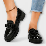 Alice - Mocassins Polidos com Laço