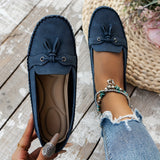 Nádia - Mocassins clássicos com detalhes em borlas