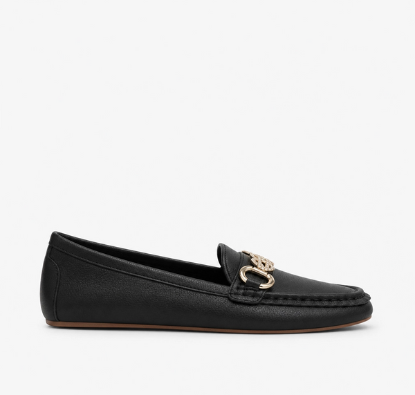 Cristina - Mocassim com detalhe Dourado